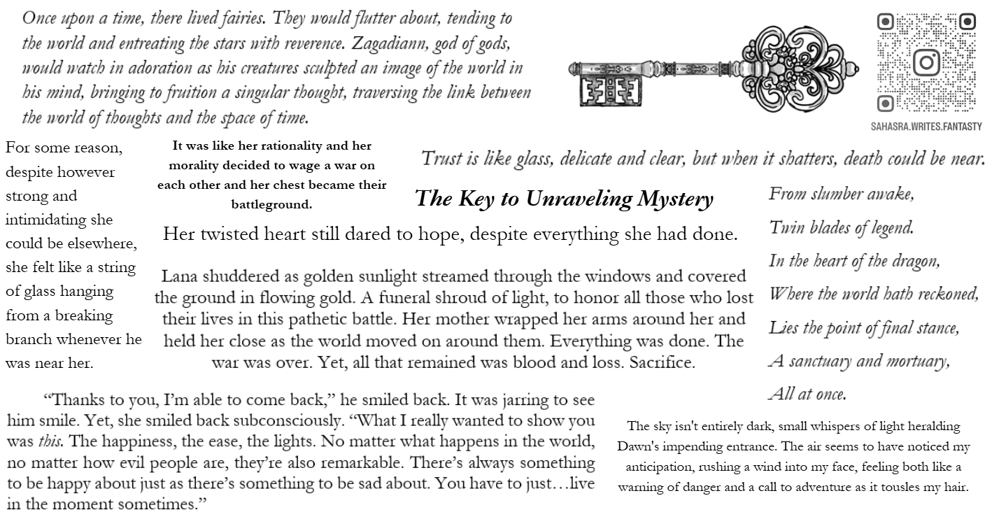 A collage of excerpts from my books